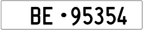 Trailer License Plate